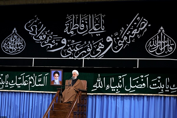 Leader Attends Mourning Ceremony on Hazrat Zahra (SA) Martyrdom Anniversary  