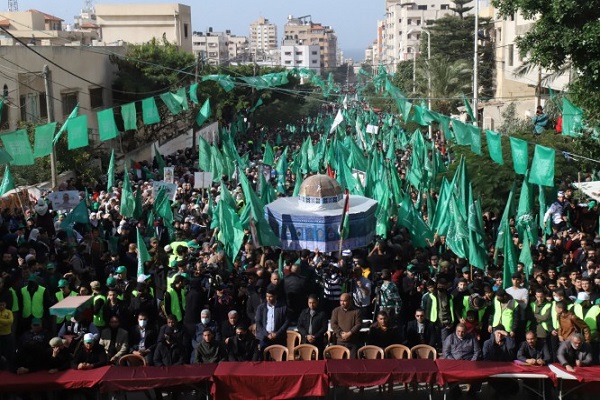 Rally in Gaza in support of Hamas