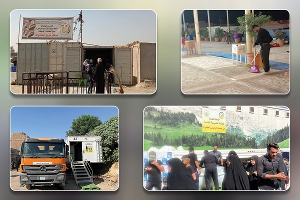 Convoy from Astan of Imam Hussein Holy Shrine Serving Samarra Pilgrims
