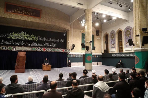 Ayatollah Khamenei Attends Mourning Rituals Marking Hazrat Zahra Martyrdom Anniversary