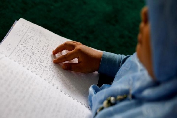 Blind Students in Indonesia Recite Verses Using Braille Quran  