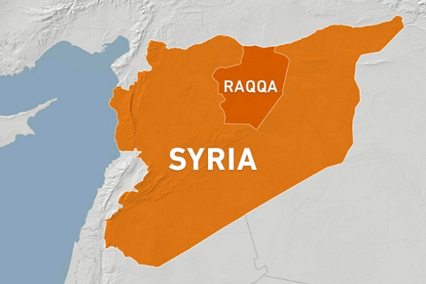 Raqqa in northern Syria