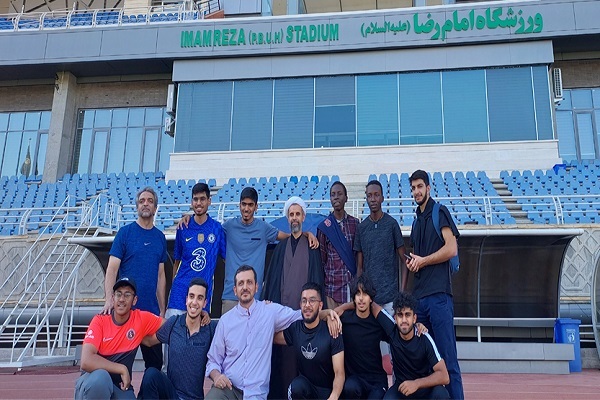 Muslim Students from Britain, Tanzania Tour Imam Reza Mausoleum’s Physical Education Institute