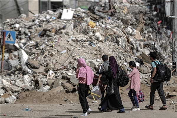 Displaced Palestinians in Gaza