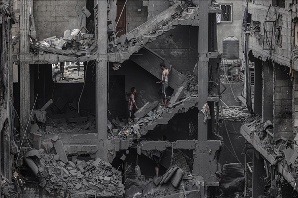 Destruction resulting from Israeli attacks on Gaza