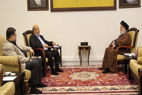Hamas officials meet with Hezbollah chief Sayed Hassan Nasrallah