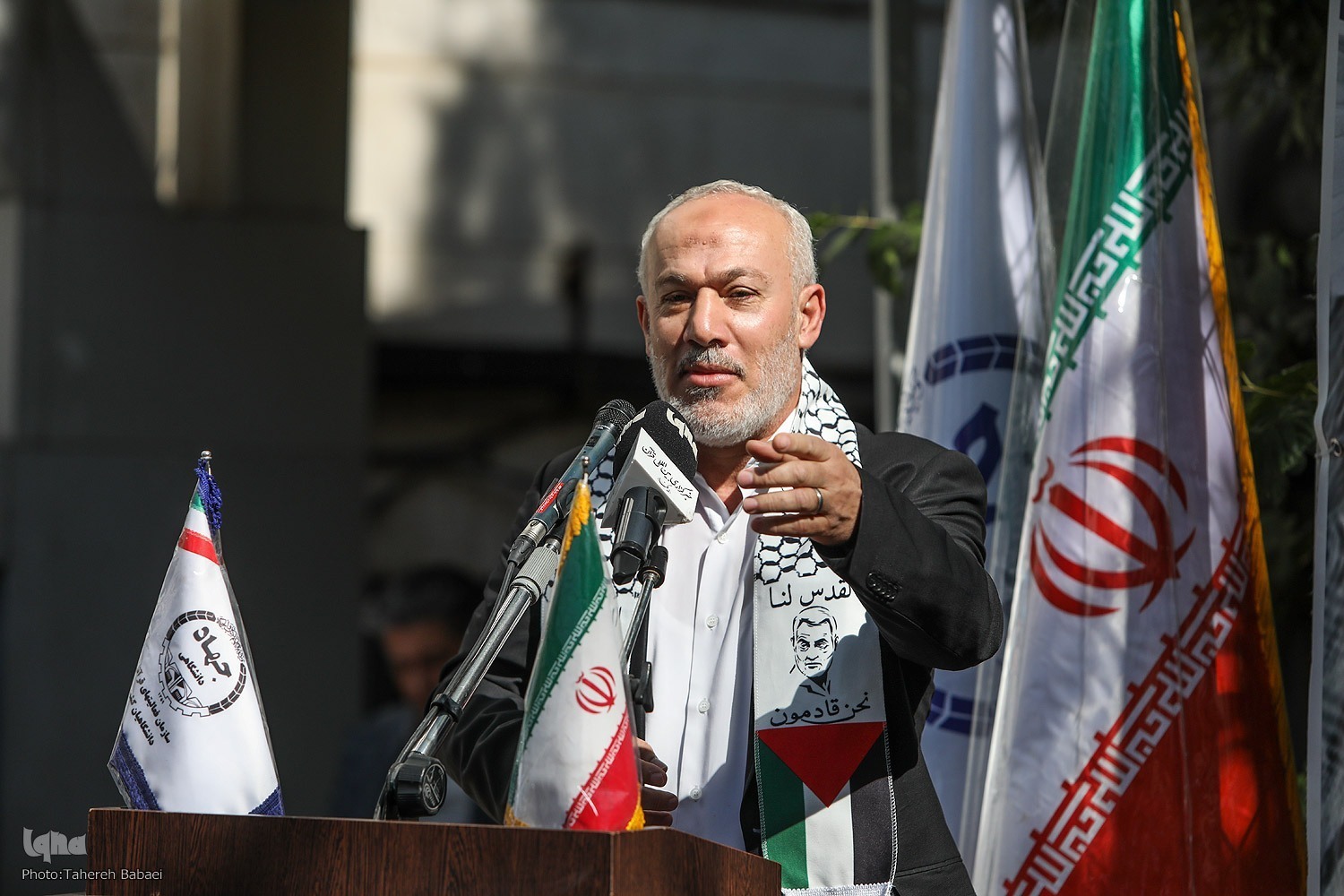 Nasser Abu Sharif, representative of the Islamic Jihad resistance movement in Iran