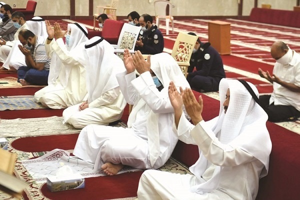 Istisqa prayers in a mosque in Kuwait