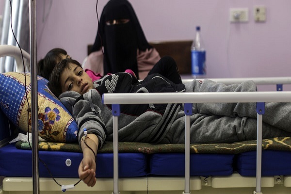 A cancer patient in Gaza