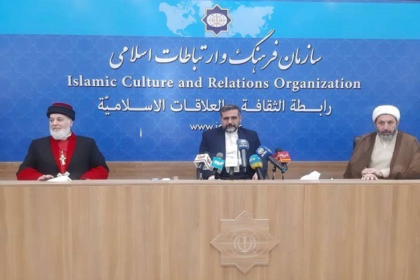 Iranian Minister of Culture and Islamic Guidance Mohammad Mehdi Esmaeli addressing interfaith dialogue between Islam and the Assyrian Church of the East