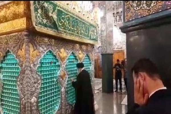 Iran’s President Visits Hazrat Zeynab Holy Shrine during Syria Trip