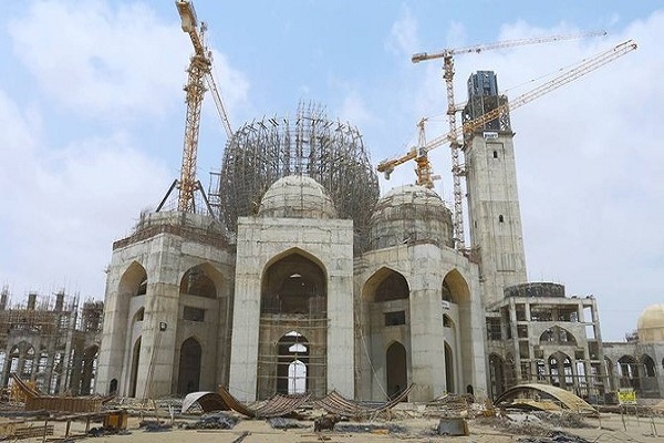 A mosque under construction