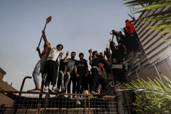 Protesters Set Fire in Swedish Embassy Compound in Baghdad over Quran Desecration