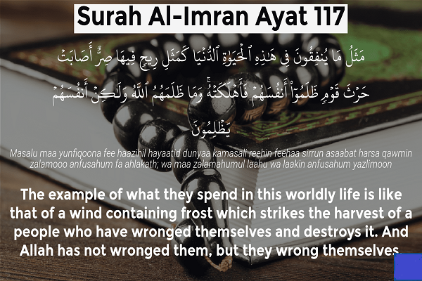 Verse 117 of Surah Al Imran