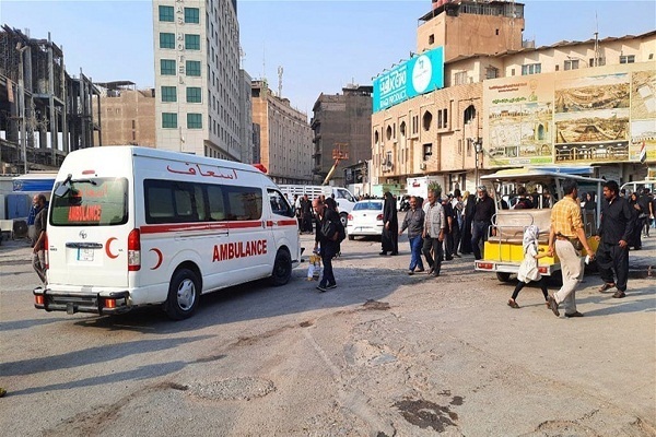 An ambulance in Karbala