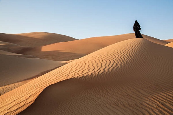 A woman in Arabia