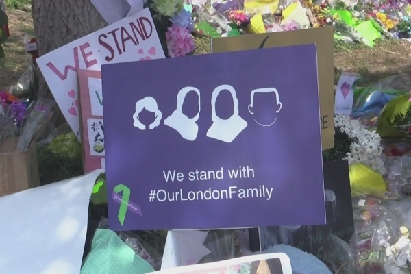 Flowers laid at the site where Muslim family killed in London, Ontario