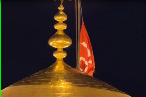 Flag of Imam Hussein holy shrine replaced
