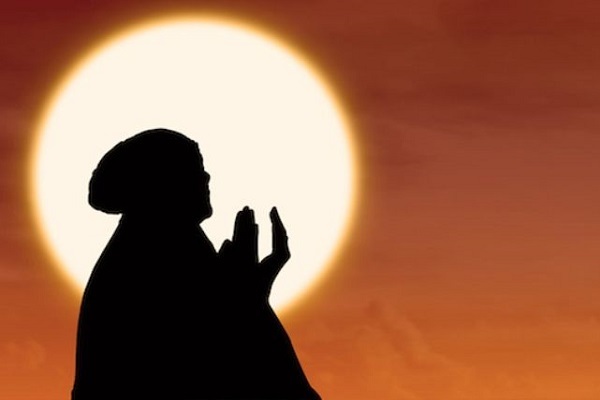 A Muslim woman praying