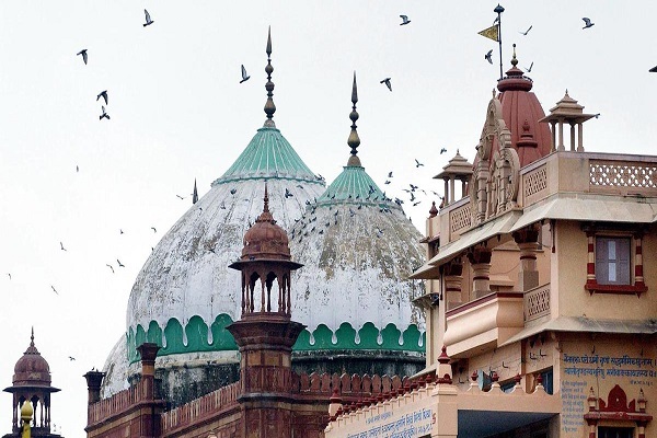 Shahi Eidgah mosque in the city of Mathura in India’s northern state of Uttar Pradesh