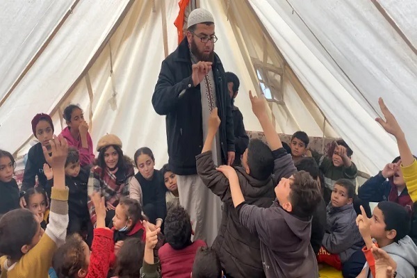 A Quranic tent in Gaza