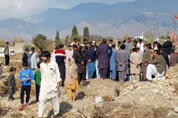 Funeral held for victims of a recent terrorist attack in northwest Pakistan.