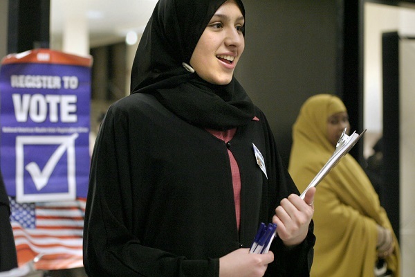 A Muslim voter in US