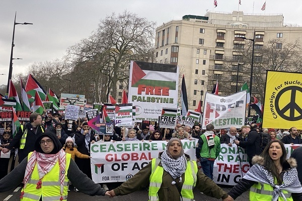 Massive Rally Held in London on Global Action Day for Gaza