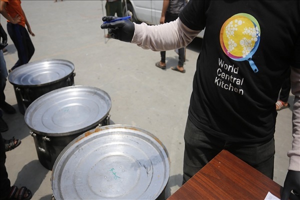The World Central Kitchen (WCK) providing meals to displaced Palestinians in Gaza Strip.