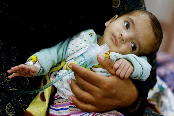 In Gaza, starving children fill hospital wards as famine looms.