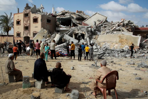 Destruction resulting from Israeli attacks on Gaza
