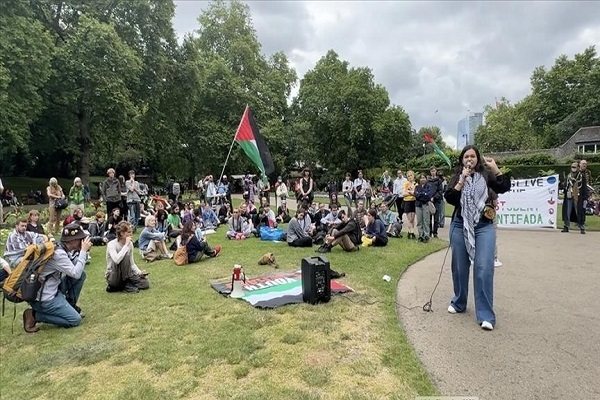 Rally in support of Gaza was held in London on June 22