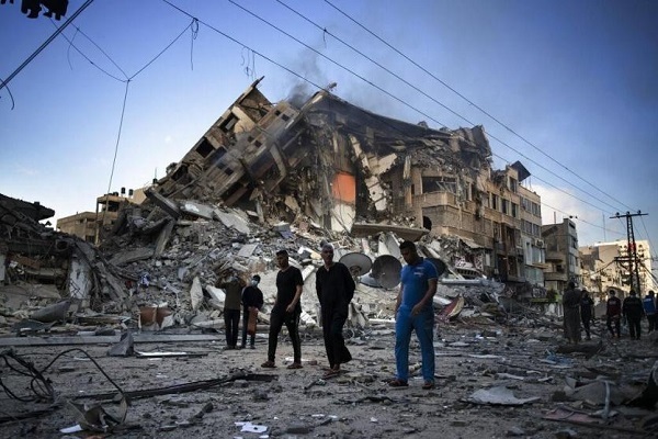Destruction resulting from Israeli attacks on Gaza