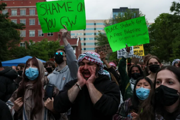 ‘You Can’t Hide’: Protesters in DC Condemn Israel’s Gaza Genocide  