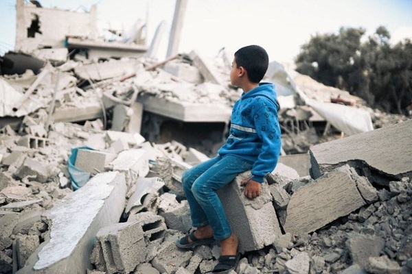 Destruction resulting from Israeli attacks on Gaza