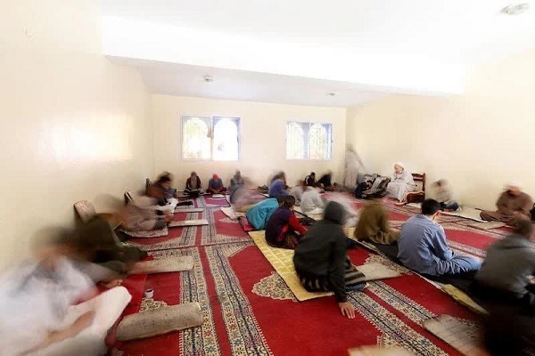 Students learning the Quran in Morocco