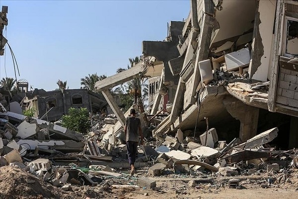 Destruction resulting from Israeli attacks on Gaza