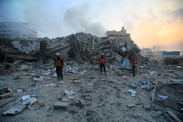 Destruction resulting from Israeli attacks on Gaza