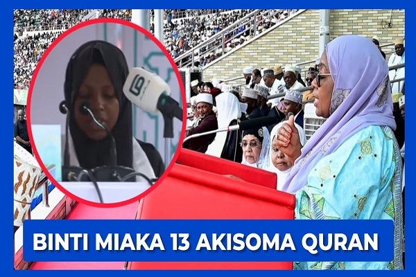 Tanzania’s President Samia Suluhu Hassan addressed the opening of the World Women Quran Reciting Competition in Dar es Salaan on Saturday, August 31, 2024.
