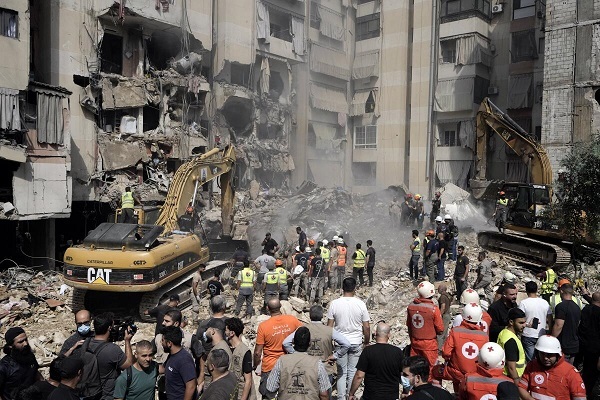 Destruction resulting from Israeli attacks on Lebanon