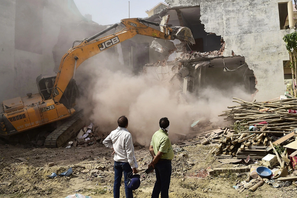 'Bulldozer justice' refers to demolition of homes and other buildings in India, often used against Muslims