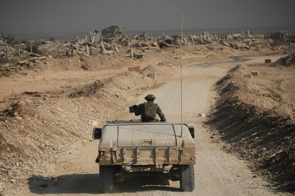 An Israeli soldier in Gaza
