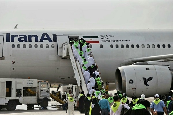 Iranian Umrah pilgrims leaving for the Land of Revelation