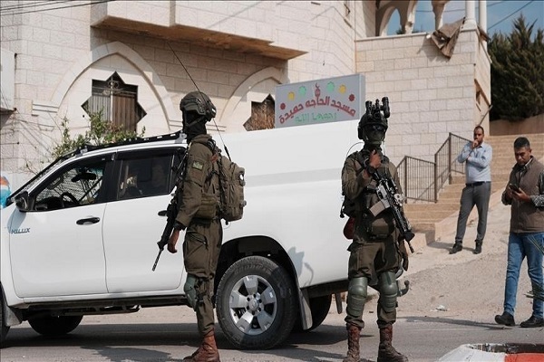 Israeli forces in the occupied West Bank