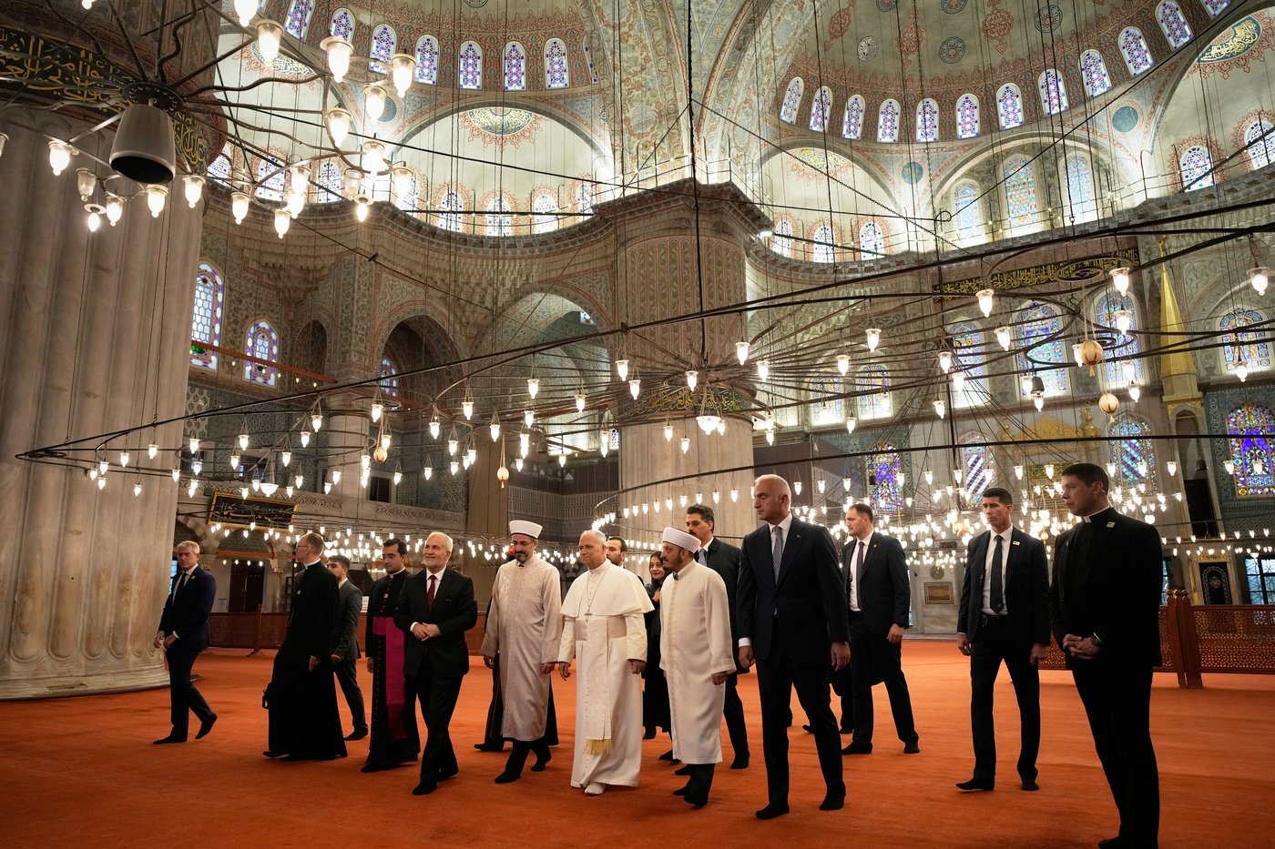 Pope Makes First Visit to a Muslim Place of Worship at Istanbul’s Blue Mosque