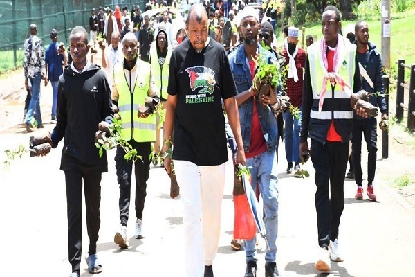 Kenyan Muslims planted 10,000 trees in Nairobi's Uhuru Park on November 2, 2025, in solidarity with Palestine.