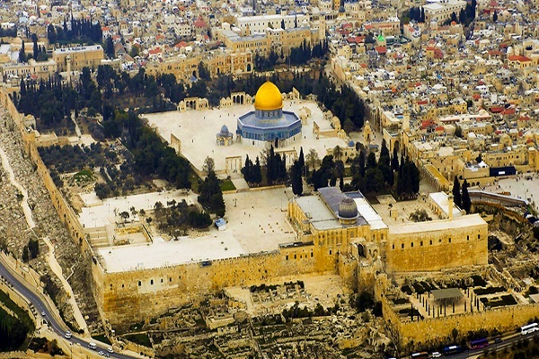 Al-Aqsa Mosque in the holy city of Al-Quds