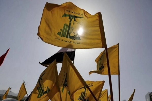 Flags of Hezbollah resistance movement