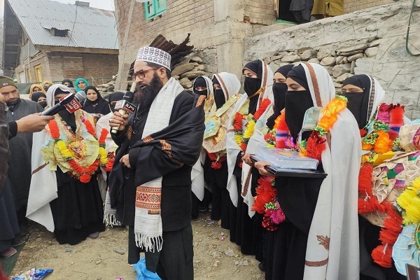 A ceremony was held in Baramulla, Indian-administered Kashmir on December 7, 2025, to honor female students who have completed a course on Tajweed.