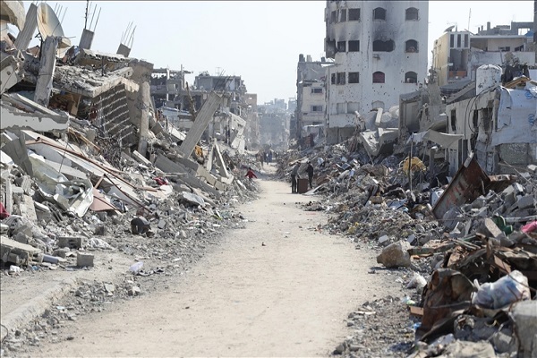 Destruction resulting from Israeli attacks on Gaza